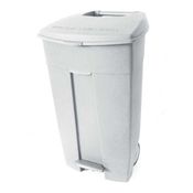 Espositore da terra Mini con piatti e bicchieri Reuse bianco Dopla