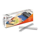 DORSI A SPIRALE METALLICA MM 6,4 BIANCO (conf. 100 pcs)
