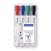 BUSTA 4 PENNARELLI LUMOCOLOR 351 STAEDTLER PER LAVAGNE CANCELLABILI