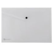 BUSTA CON BOTTONE PULL TRASPARENTE 21X29.7CM  conf.20 pezzi