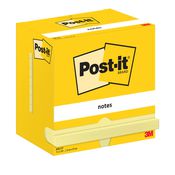 Post-it® Foglietti riposizionabili, 76 x 127 mm, Blocchetti da 100 fogli, Giallo Canary™ (confezione 12 blocchetti)