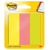 SEGNAPAGINA Post-itÂ® 671-3 (300FG) 3COLORI INDEX 25X76MM IN CARTA