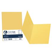 50 cartelline semplici LUCE 200gr 25x34cm giallo sole FAVINI