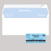 500 busteSILVER90 STRIP FSCÂ®bianca internografata s/finestra110x230mm 90gr Pigna