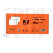 100 buste sacco COMPETITOR FSCÂ® bianca strip adesivo 160x230mm 80gr Pigna Envelo