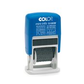Timbro mini polinomio S120/W 12diciture 4mm autoinchiostrante COLOP