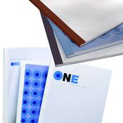 100 CARTELLINE TERMICHE 1,5MM BLU BUSINESS LINE LEATHER