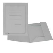 50 CARTELLINE 3 LEMBI GRIGIO CON STAMPA 200 GR
