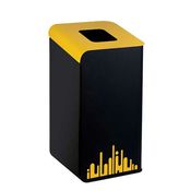 Gettacarte Rubik Evo Giallo 80Lt per raccolta differenziata