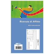 BLOCCO RICEVUTE D'AFFITTO 50/50 FOGLI AUTORIC. 9,9X17 E5504C