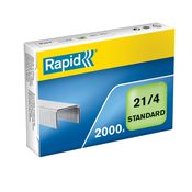 Rapid Punti metallici modelllo 21/4 - Passo 6 mm - Altezza gamba 4 mm (confezione 20000 pezzi)