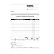 BLOCCO FATTURE PROFESSIONISTI 50/50 FOGLI AUTOR. 23X15 E5266A