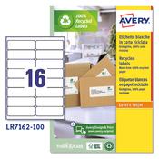 Etichette in carta riciclata bianca - 99,1x33,9mm - Laser - 100 fg Avery