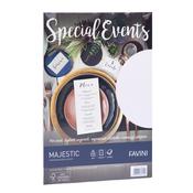 Carta metallizzata SPECIAL EVENTS A4 10fg 250gr bianco FAVINI