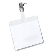 5 PORTABADGE IN PVC 60X90MM C/CLIP IN METALLO DURABLE