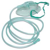 MASCHERA OSSIGENOTERAPIA con tubo Adulto-Pediatrico