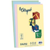 Carta LECIRQUE A4 80gr 200fg mix 4 colori pastello FAVINI