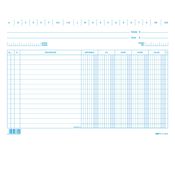 100 SCHEDE DARE/AVERE/SALDO/IVA 17x24CM ORIZZ. E3379 Edipro