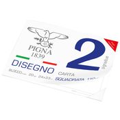 BLOCCO DISEGNO PIGNA2 24x33cm 4 angoli 20fg 110gr liscio squadrato