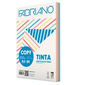 FabrianoColore A3 80gr 250fg mix 5 colori tenui FABRIANO