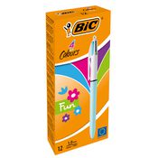 Scatola 12 penna sfera scatto 4 COLOURSâ„¢ FUN 1,0mm BIC