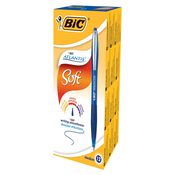 SCATOLA 12 PENNE SFERA SCATTO BICÂ®ATLANTIS PREMIUM clip metal 1,0MM BLU