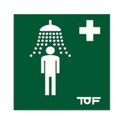CARTELLO/ETICHETTA ADESIVA DOCCIA EMERGENZA