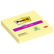 Post-it 3M 654-s super sticky 90 ff 76x76 giallo conf.12 pz