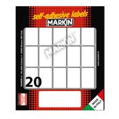 Etichetta adesiva bianca 34x21mm (10fogli x 20etichette) Markin