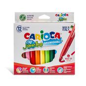 Astuccio 12 pennarelli Jumbo lavabili colori assortiti CARIOCA