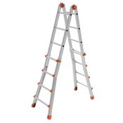 SCALA TELESCOPICA ALLUMINIO 8+8 GRADINI Squadra PiU'