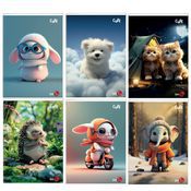 Maxiquaderno A4 40FG+2 80gr 1 rigo c/margine Cute BM