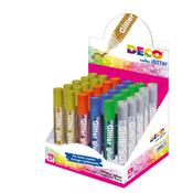 Display colla glitter 30 penne 10,5ml colori assortiti metal DECO