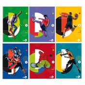 Maxiquaderno A4 40fg+2 80gr 5mm c/margine Sport BM