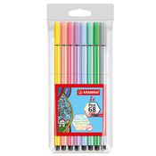 Astuccio 8 pennarelli Stabilo Pen 68 colori pastelli