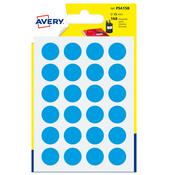 Blister 168 etichetta adesiva tonda PSA blu Ã˜15mm Avery