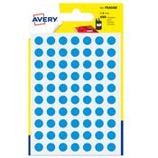 Blister 420 etichetta adesiva tonda PSA blu Ã˜8mm Avery