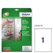 Conf. 10 Tasche adesive A4-21x29,7cm L7083 Avery