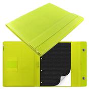 Portablocco Saffiano 32,1x25,5x3cm Verde Acido chiusura magnetica Filofax