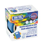 Nastro adesivo telato mm 38x2,7m colore blu