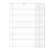 Registro Entrate-Uscite 100pag. 31x24,5cm DU135800000 Data Ufficio