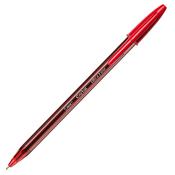 Scatola 20 penna sfera con cappuccio CristalÂ® Exact 0.7mm rosso BICÂ®
