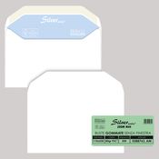 500 buste SILVER MATIC 80 FSCÂ® gommata bianca s/finestra 110x230mm 80gr Pigna En