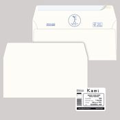 500 buste KAMI STRIP bianca carta riciclata FSCÂ® s/finestra110x230mm 100gr Pigna