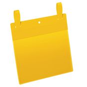 50 buste identificazione con fascette 210x148mm(A5-ORIZ.)art.1749Giallo DURABLE