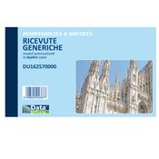 Blocco ricevute generiche 50/50 copie autor. 10x16,8cm DU162570000
