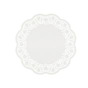 6 Sottotorta decorativi in carta bianca diametro 27cm