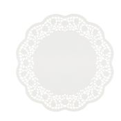 12 Sottotorta decorativi in carta bianca diametro 30cm