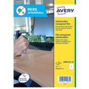 Adesivo antimicrobico in poliestere trasparente 10fg A3 420x297mm (1et/fg)Avery
