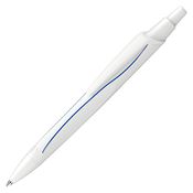 Penna a sfera a scatto Reco punta M fusto bianco/inchiostro blu Schneider